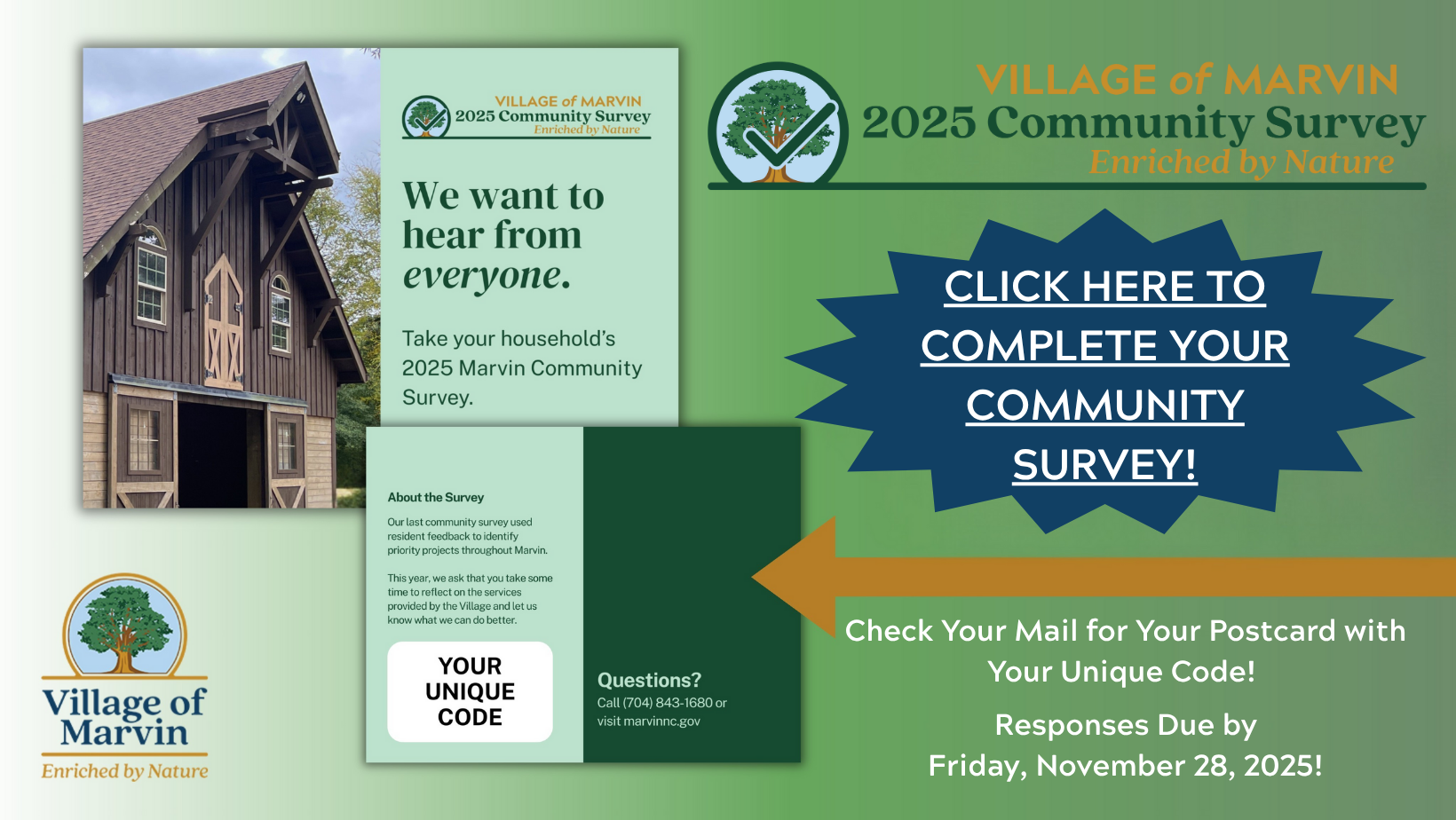 Click Here to Complete Your 2025 Community Survey!